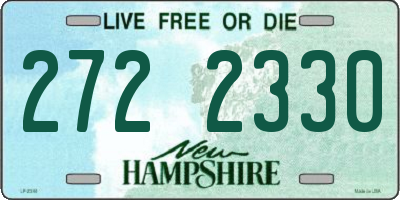 NH license plate 2722330