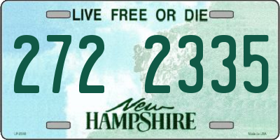 NH license plate 2722335