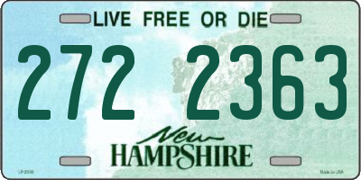 NH license plate 2722363