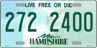 NH license plate 2722400