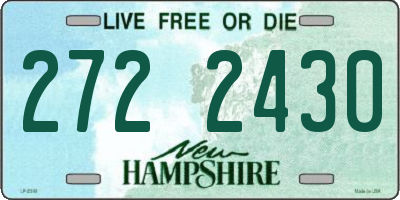 NH license plate 2722430