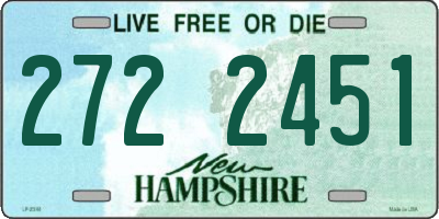 NH license plate 2722451