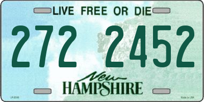 NH license plate 2722452