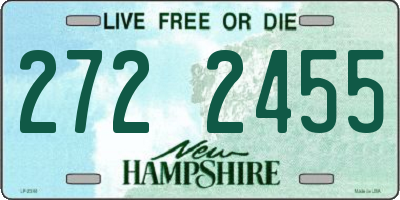 NH license plate 2722455