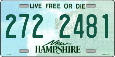 NH license plate 2722481