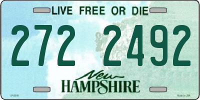 NH license plate 2722492