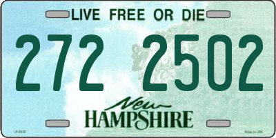 NH license plate 2722502