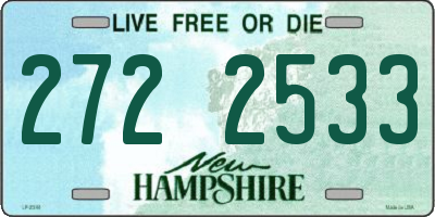 NH license plate 2722533