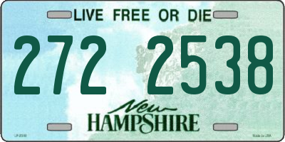 NH license plate 2722538