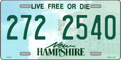NH license plate 2722540