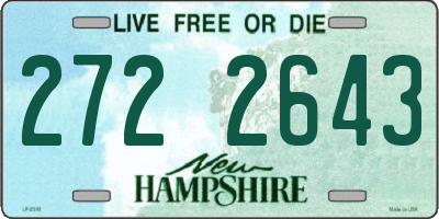 NH license plate 2722643