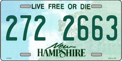 NH license plate 2722663