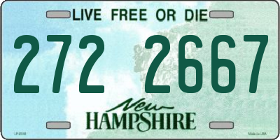 NH license plate 2722667