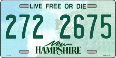 NH license plate 2722675