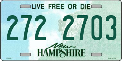 NH license plate 2722703
