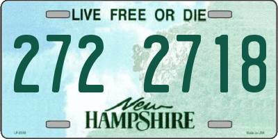 NH license plate 2722718