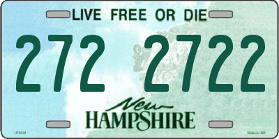 NH license plate 2722722