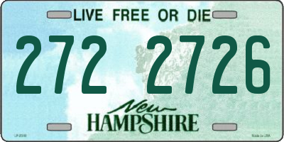NH license plate 2722726