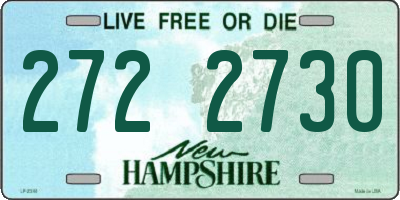 NH license plate 2722730