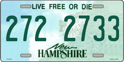 NH license plate 2722733