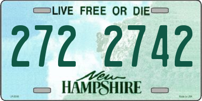 NH license plate 2722742