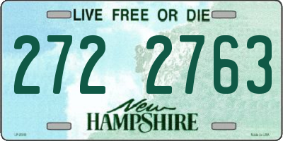 NH license plate 2722763