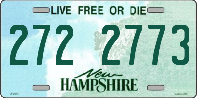 NH license plate 2722773