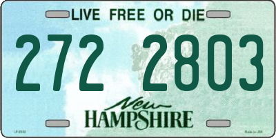 NH license plate 2722803