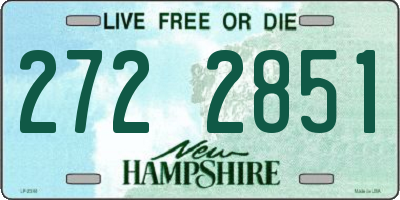 NH license plate 2722851