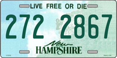 NH license plate 2722867