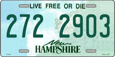 NH license plate 2722903