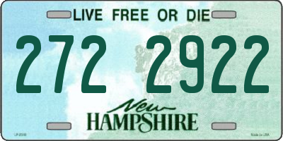 NH license plate 2722922