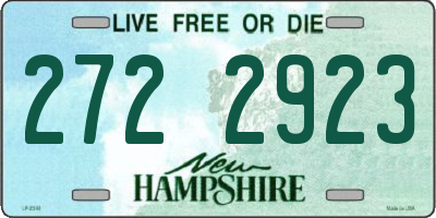 NH license plate 2722923