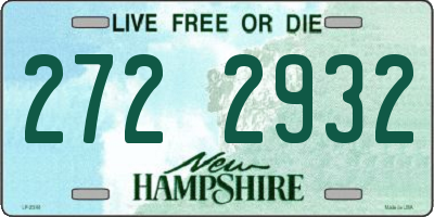 NH license plate 2722932