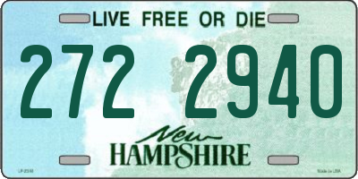NH license plate 2722940