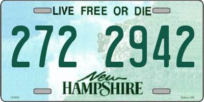 NH license plate 2722942