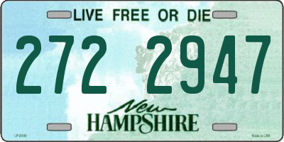 NH license plate 2722947