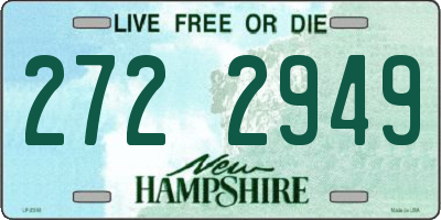 NH license plate 2722949