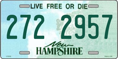 NH license plate 2722957