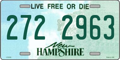 NH license plate 2722963