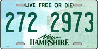 NH license plate 2722973