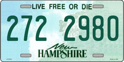 NH license plate 2722980