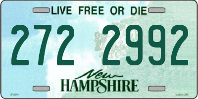 NH license plate 2722992