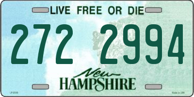 NH license plate 2722994