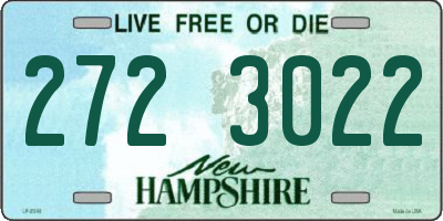 NH license plate 2723022