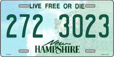 NH license plate 2723023
