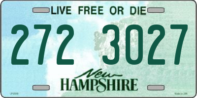 NH license plate 2723027