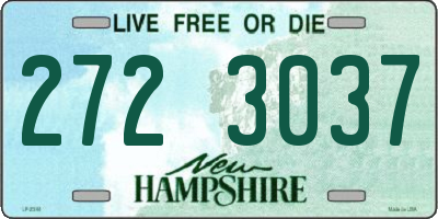 NH license plate 2723037