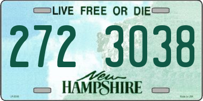 NH license plate 2723038