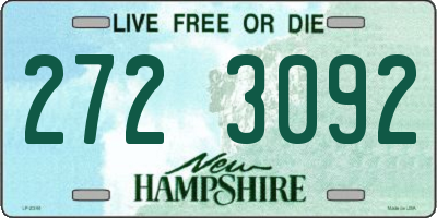 NH license plate 2723092